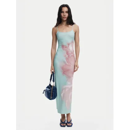 Zdjęcie Desigual Sukienka letnia Lyon 25SWVK44 Turkusowy Regular Fit