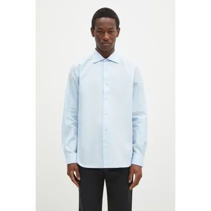 Zdjęcie Paul Smith koszula bawełniana męska kolor niebieski slim z kołnierzykiem klasycznym M1R-790Y-M00050
