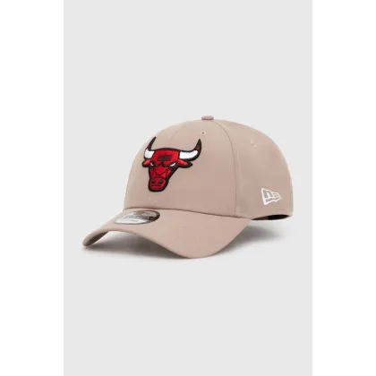 Zdjęcie New Era czapka z daszkiem 9Forty Chicago Bulls kolor beżowy z aplikacją 60435239