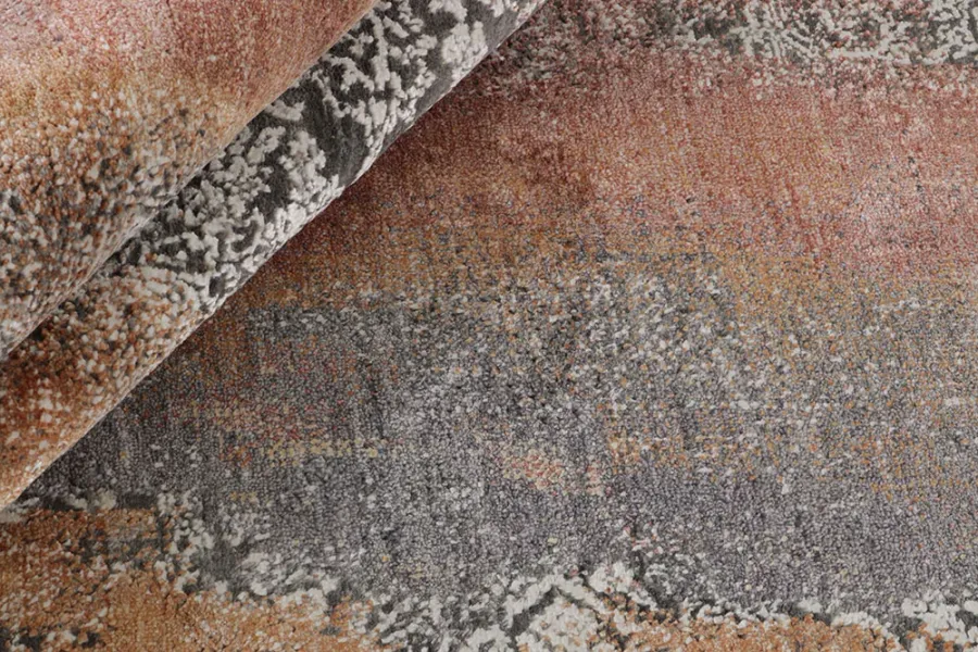 picture 3 Beautiful orange-gray exclusive 3D carpet - SEDUCTION 840234