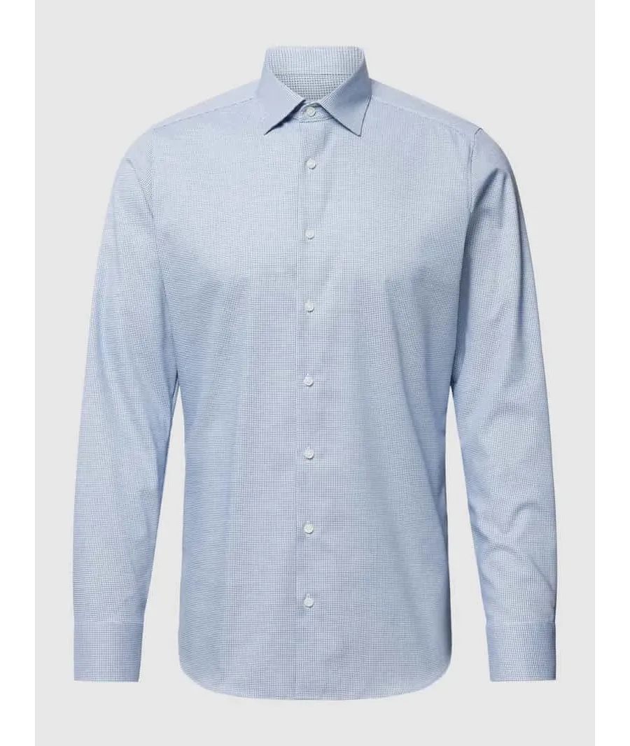 obrazek 1 Koszula biznesowa o kroju slim fit z jednolitą fakturą