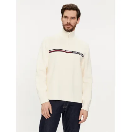 Zdjęcie Tommy Hilfiger Sweter Global Stripe MW0MW33508 Beżowy Regular Fit