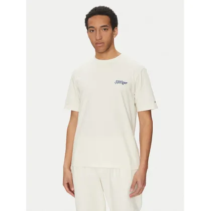Zdjęcie Tommy Hilfiger T-Shirt Summer Photo MW0MW38643 Beżowy Regular Fit