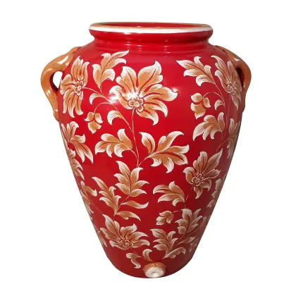 Picture Stylish Italian ceramic vase with oriental decoration