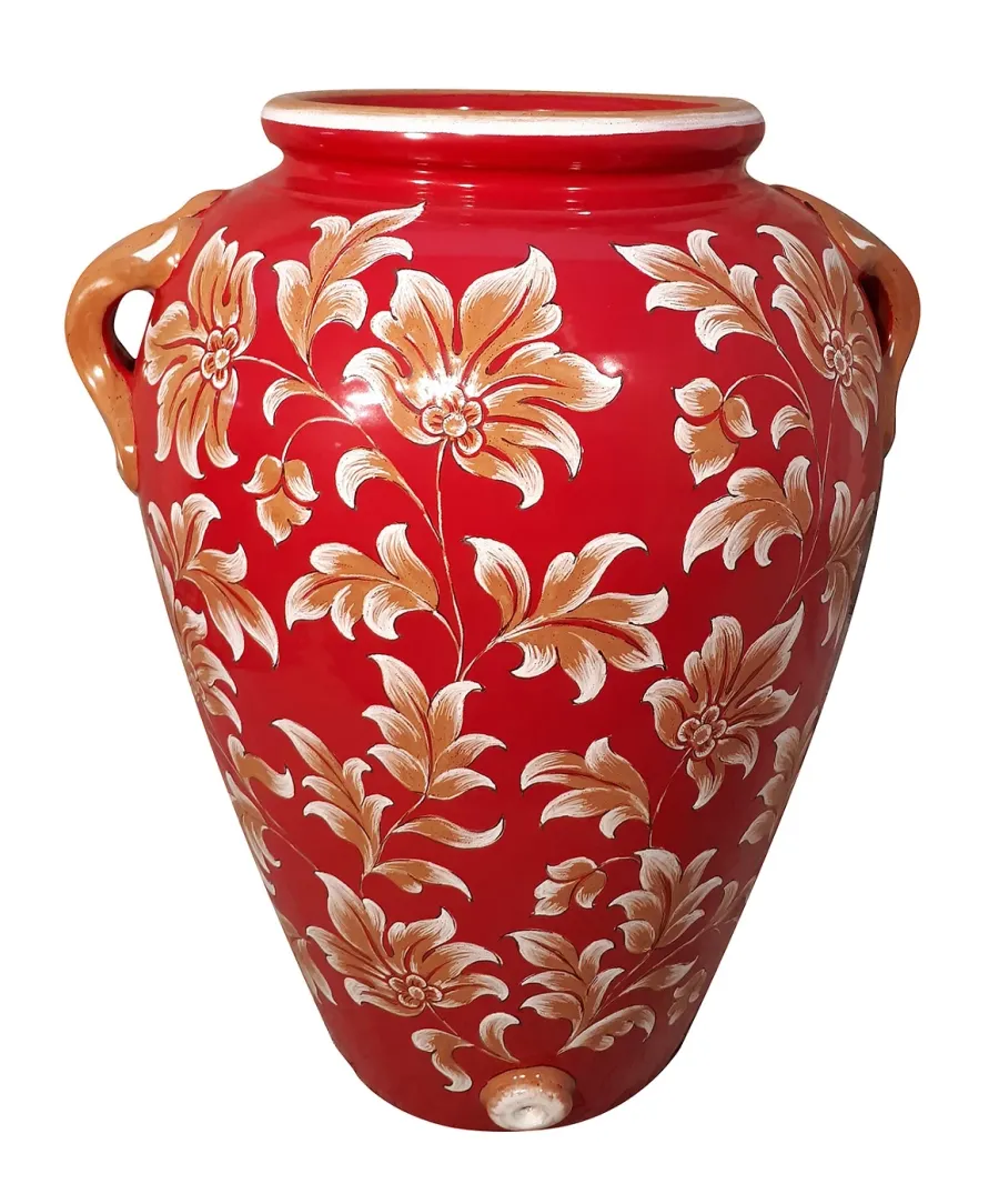 obrazek 1 Stylowy włoski ceramiczny wazon z orientalną dekoracją