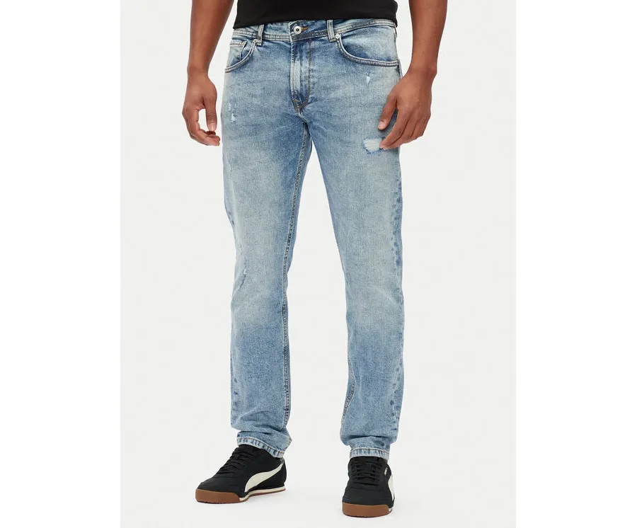obrazek 1 Pepe Jeans Jeansy Stanley PM207390 Niebieski Slim Fit