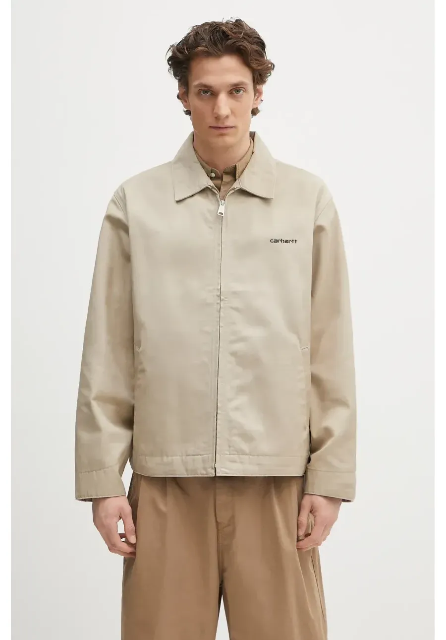 obrazek 1 Carhartt WIP kurtka Module Script Jacket kolor beżowy przejściowa I032977.AW02