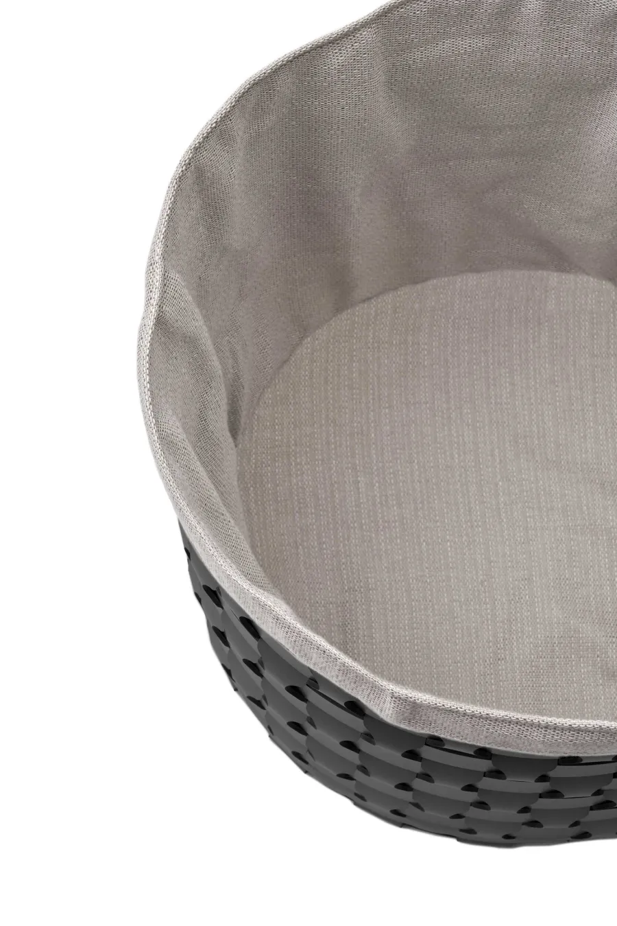 obrazek 5 Stylowa torba tekstylna Ø40xH40 cm do okrągłego kosza