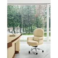 Zdjęcie Wyjątkowy obrotowy fotel biurowy do ekskluzywnego wnętrza – Mascheroni