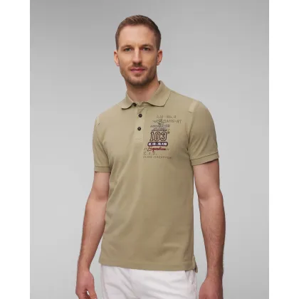 Zdjęcie Zielone Polo Męskie Aeronautica Militare