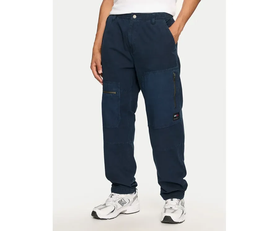 obrazek 1 Tommy Jeans Spodnie materiałowe Aiden DM0DM19497 Granatowy Tapered Fit
