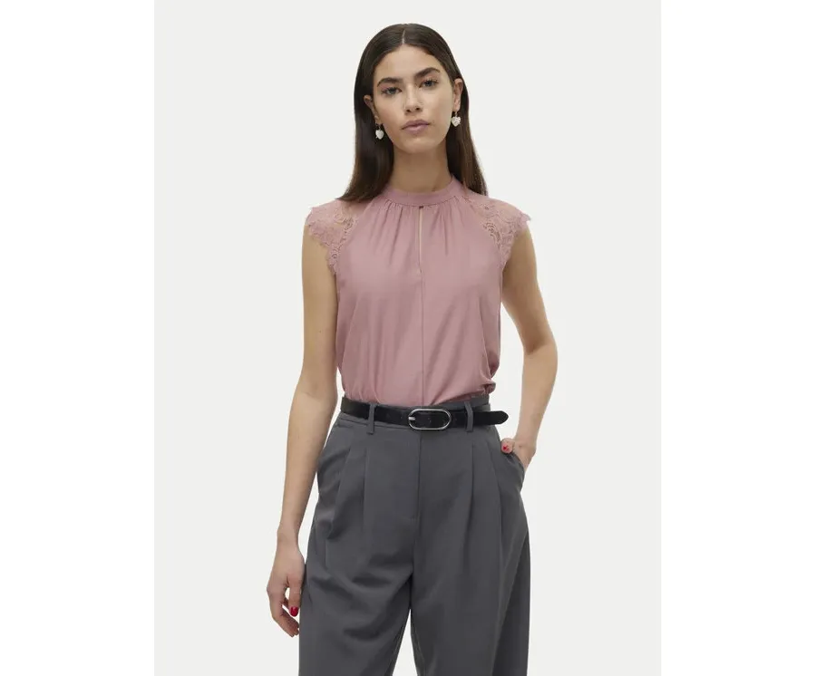 obrazek 1 Vero Moda Bluzka Milla 10226072 Różowy Regular Fit