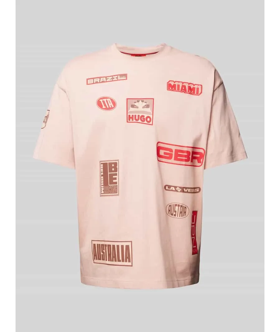 obrazek 1 T-shirt o kroju regular fit z okrągłym dekoltem model ‘Druve’