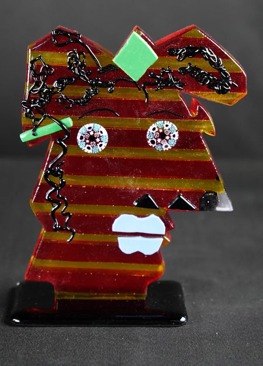 obrazek 1 Abstrakcyjna rzeźba Pop Art Picasso w szkle Murano