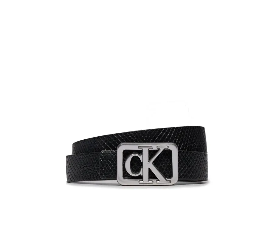 obrazek 1 Calvin Klein Jeans Pasek Damski Mono Plaque Rev Lthr Belt 25Mm K60K611487 Czarny