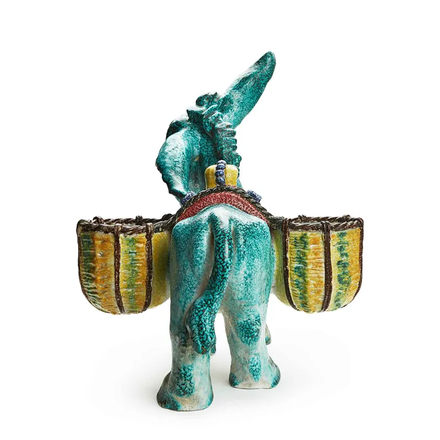 obrazek 3 Duży ceramiczny osioł z koszyczkami na jajka