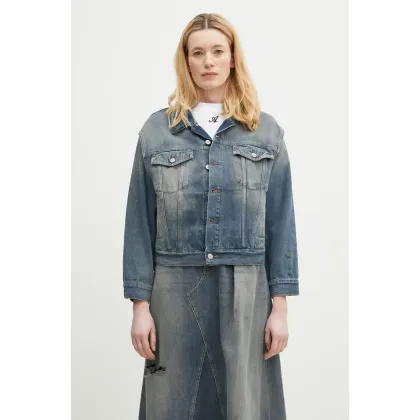 Zdjęcie MM6 Maison Margiela kurtka jeansowa kolor niebieski przejściowa oversize S52AM0319