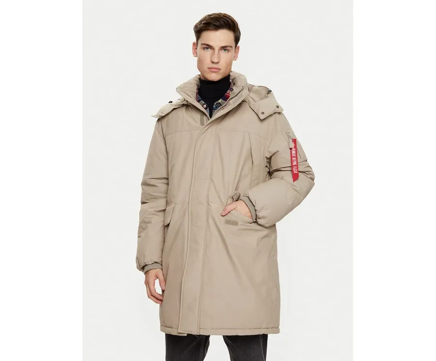 obrazek 1 Alpha Industries Parka 148124 Brązowy Regular Fit