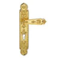 Zdjęcie Klamka Dubai z długim szyldem i rozetą na klucz