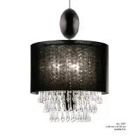 Zdjęcie Stylowa lampa sufitowa z kloszem i kroplami ze szkła Murano - Il Paralume Marina