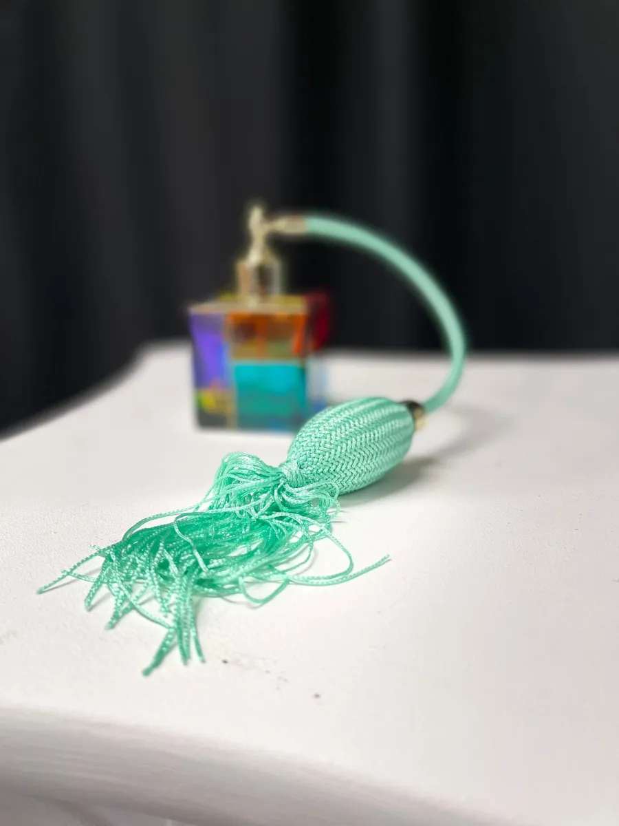 obrazek 3 Piękny pojemnik na perfumy z włoskiego szkła murano