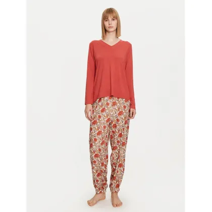 Zdjęcie Selmark Piżama Flores P6973 Pomarańczowy Regular Fit