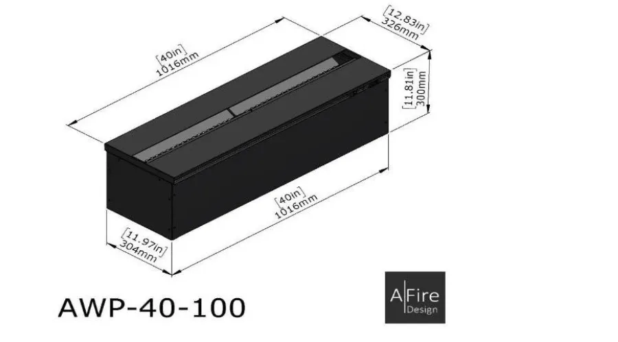 obrazek 10 Ekskluzywny kominek elektryczny na parę wodną 100 cm - A fireplace
