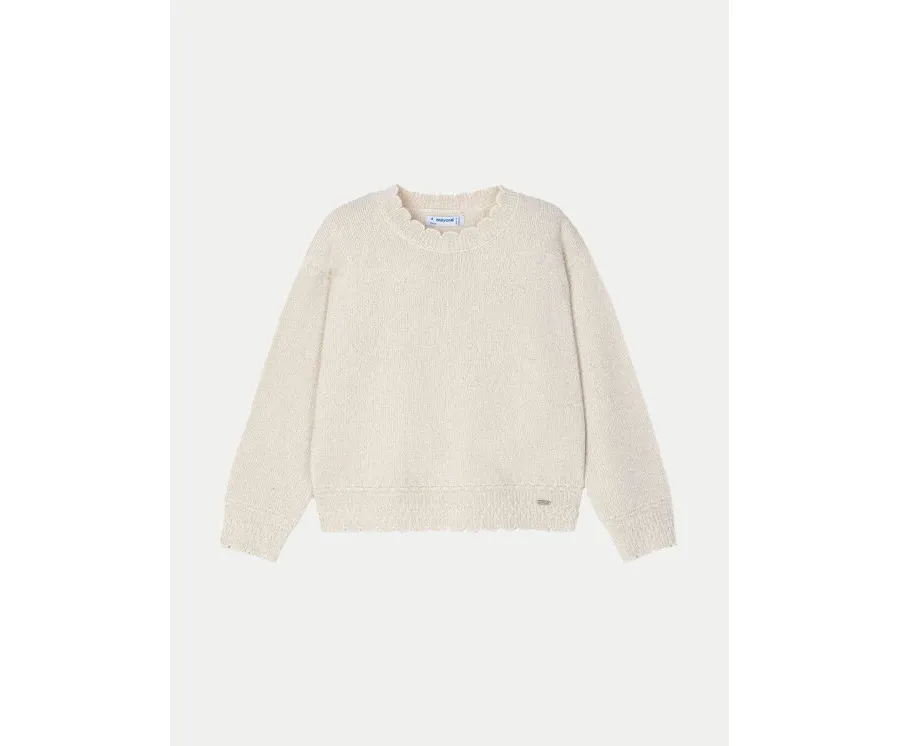 obrazek 1 Mayoral Sweter 4355 Beżowy Regular Fit