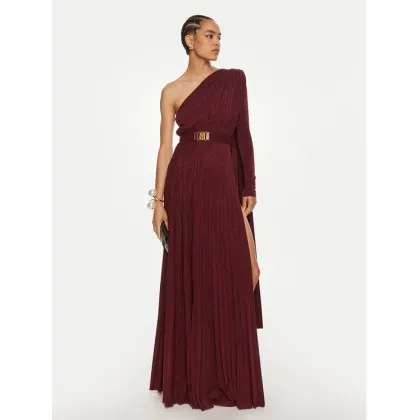 Zdjęcie Elisabetta Franchi Sukienka wieczorowa AB-686-46E2 Bordowy Regular Fit