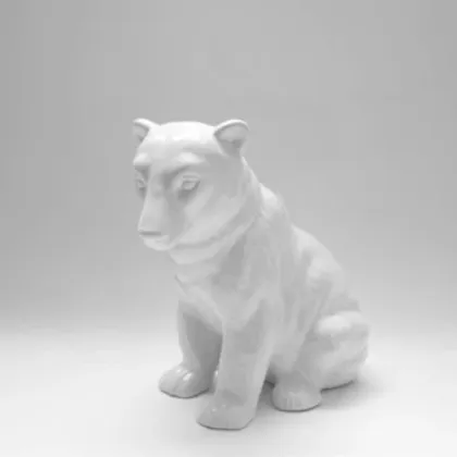 Picture Beautiful white ceramic polar bear - Il Gattopardo