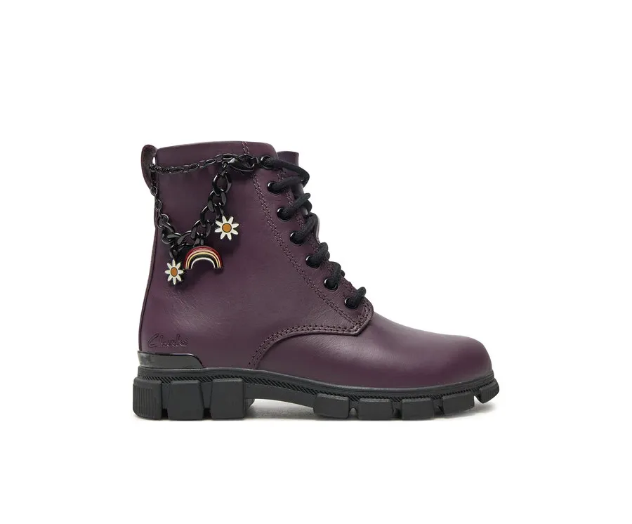obrazek 1 Clarks Kozaki Evyn Charm O. 26179029 Fioletowy
