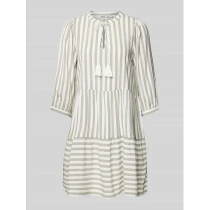 Zdjęcie Sukienka mini z wiskozy ze wzorem w paski model ‘KAYA’