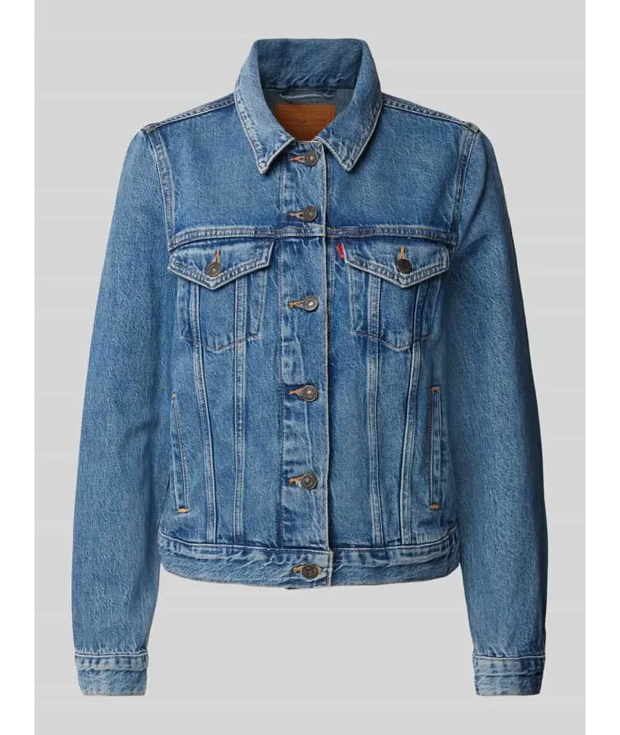 obrazek 1 Kurtka jeansowa z kieszeniami na piersi