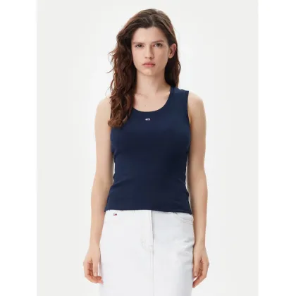 Zdjęcie Tommy Jeans Top Essential DW0DW20673 Granatowy Slim Fit