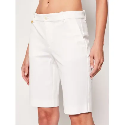 Zdjęcie Lauren Ralph Lauren Szorty materiałowe Bsr-Btms 200661653 Biały Regular Fit LAUREN RALPH LAUREN