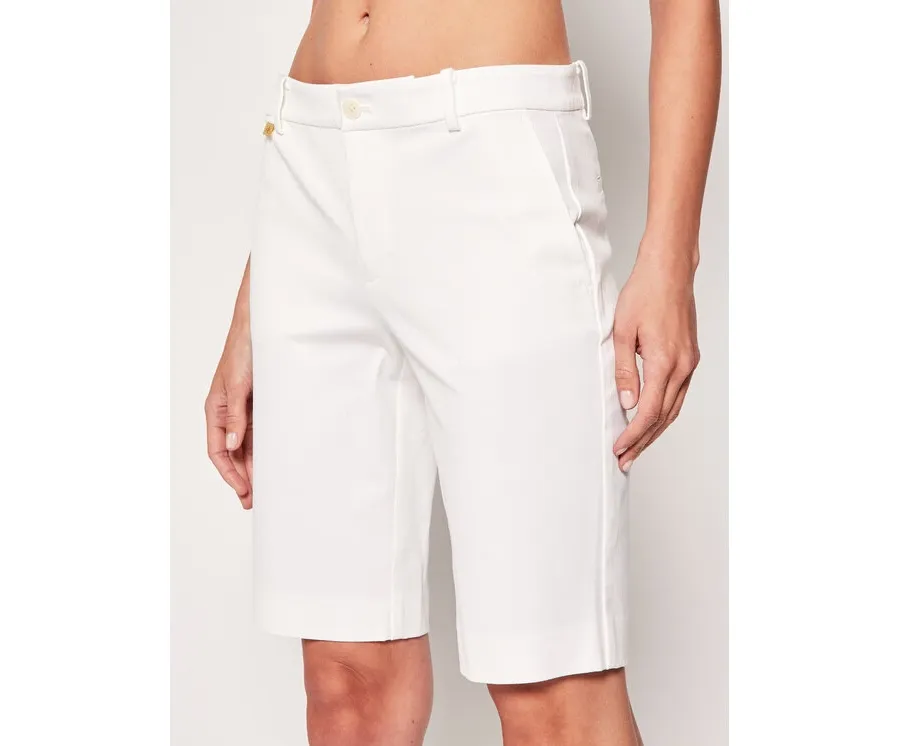 obrazek 1 Lauren Ralph Lauren Szorty materiałowe Bsr-Btms 200661653 Biały Regular Fit LAUREN RALPH LAUREN