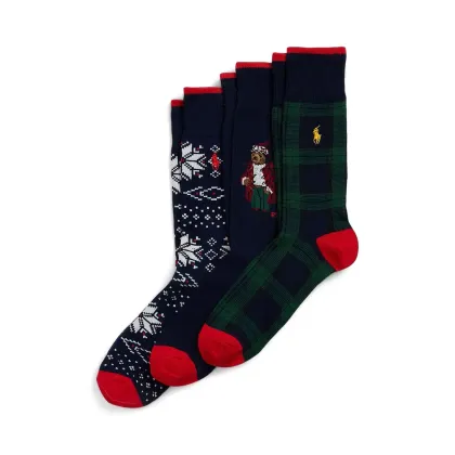 Zdjęcie Polo Ralph Lauren skarpetki 3-pack męskie kolor szary 449958861