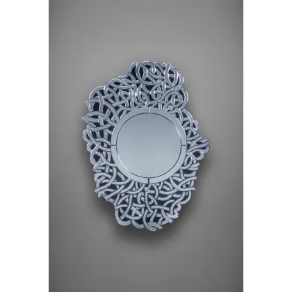 Zdjęcie Niepowtarzalne asymetryczne lustro weneckie Murano