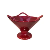 Zdjęcie Włoska ceramiczna patera z trzema uchwytami w stylu greckim