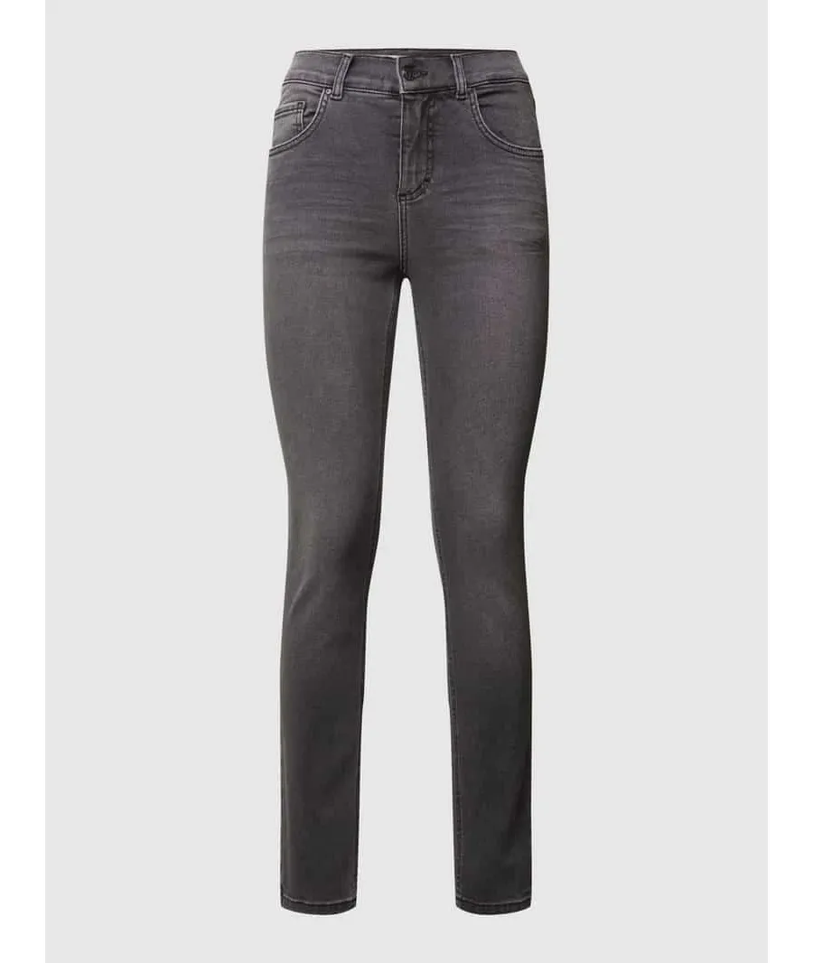 obrazek 1 Jeansy o kroju skinny fit z naszywką z logo