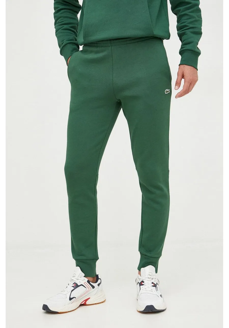 obrazek 1 Lacoste spodnie dresowe męskie kolor zielony gładkie XH9624-132