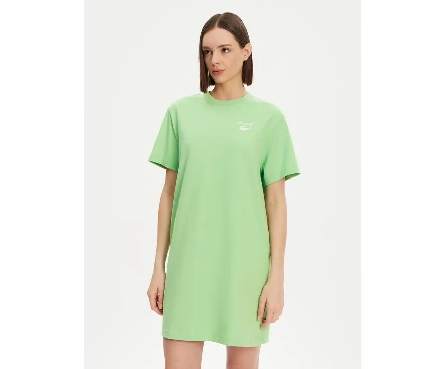 obrazek 1 Lacoste Sukienka codzienna EF9573 Zielony Regular Fit