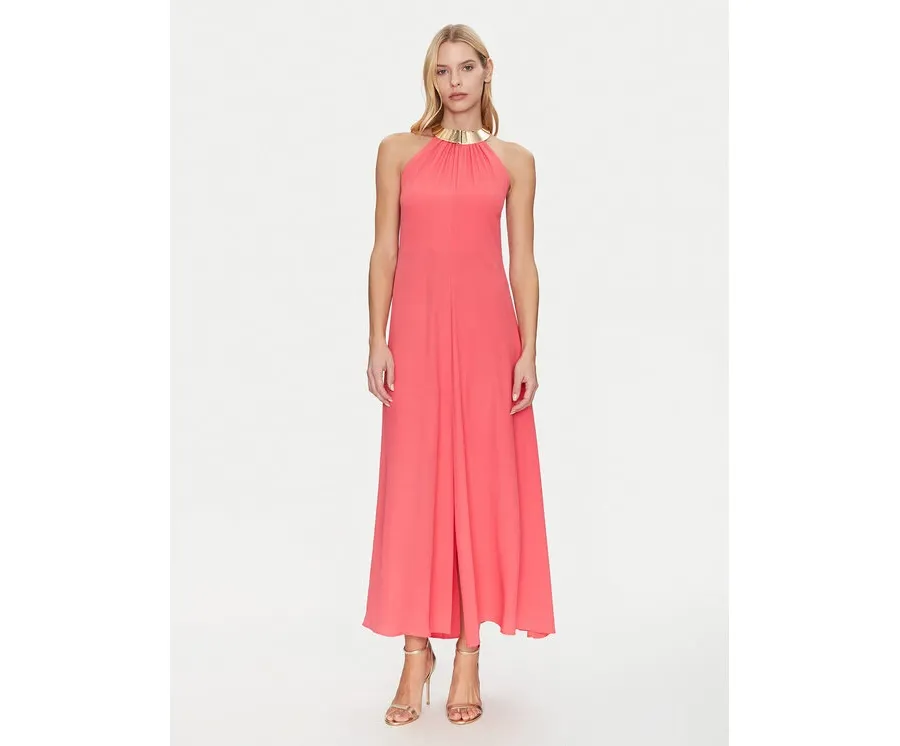 obrazek 1 Simona Corsellini Sukienka koktajlowa P25CPAB01601 Koralowy Regular Fit