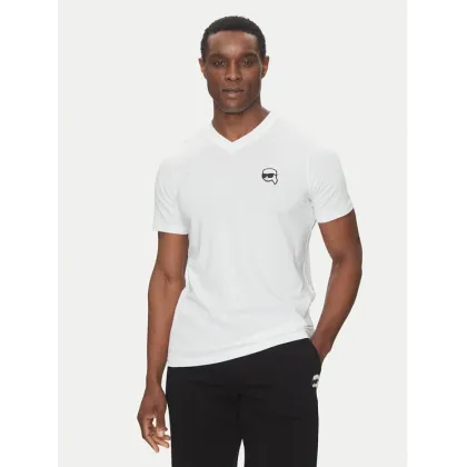 Zdjęcie KARL LAGERFELD T-Shirt 755021 552224 Biały Regular Fit