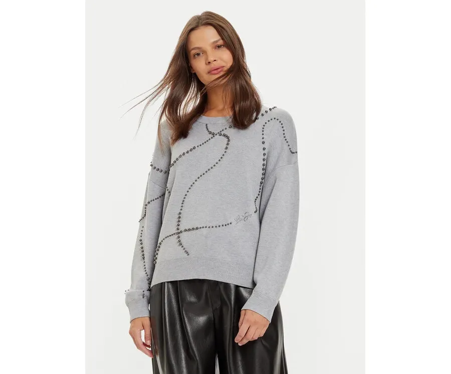 obrazek 1 Liu Jo Sweter WF4174 MS49I Szary Regular Fit