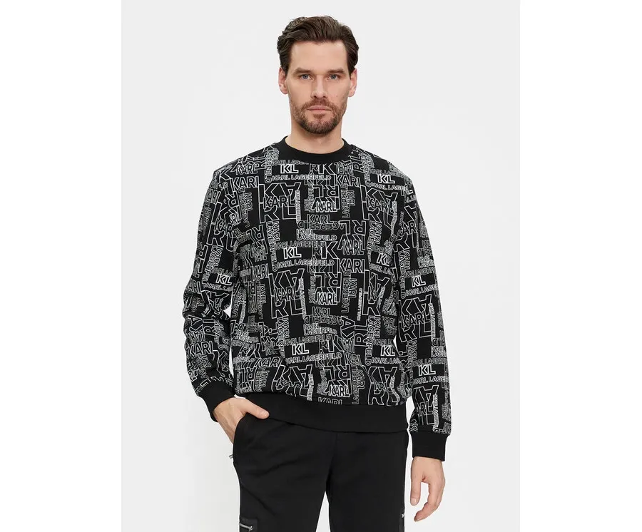 obrazek 1 KARL LAGERFELD Bluza 705060 541900 Czarny Regular Fit