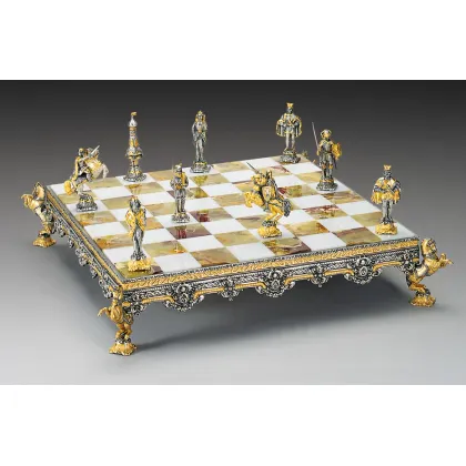 Zdjęcie Zestaw dla mistrzów szachów - MEDIEVAL SET