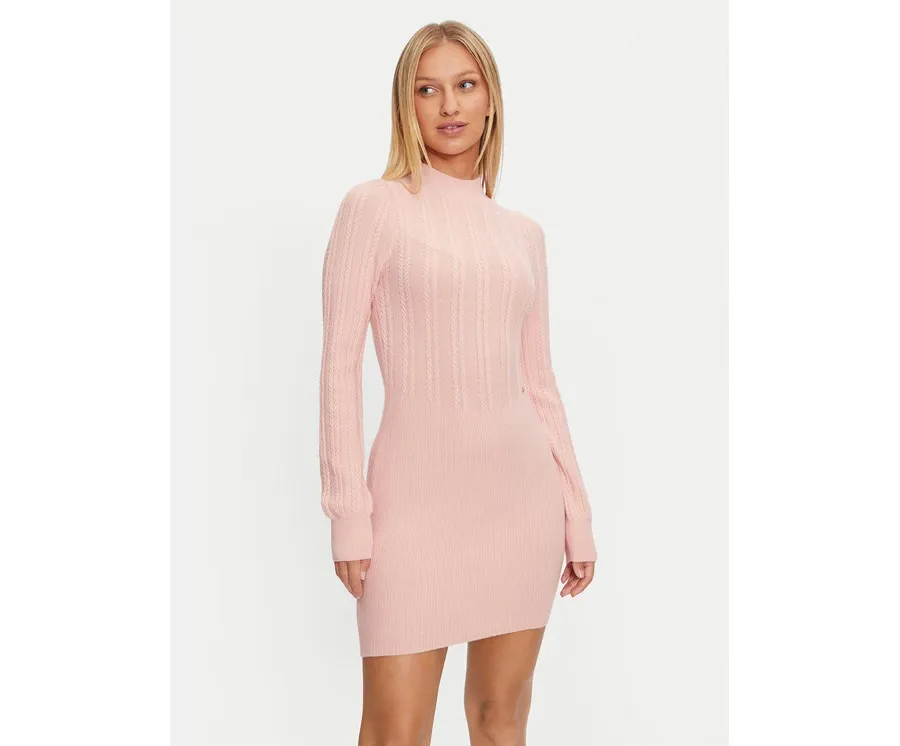 obrazek 1 Guess Sukienka dzianinowa Livia W4BK08 Z2V42 Różowy Regular Fit