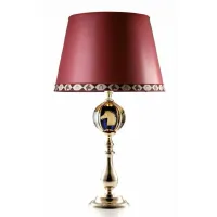 Zdjęcie Piękna stylowa lampa stołowa z kryształową kulą – Il Paralume Marina