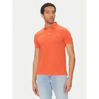 Zdjęcie Tommy Hilfiger Polo 1985 MW0MW17771 Pomarańczowy Slim Fit